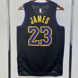 2023-24 LAKERS JAMES #23 Black City Edition Top Quality Hot Pressing NBA Jersey