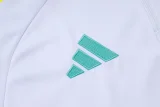 25-26 JUV White Half Pull Tracksuit (半拉链)