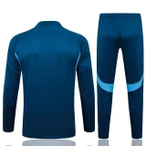25-26 JUV Royal blue Half Pull Tracksuit #B2532(半拉链)