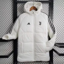 23-24 JUV White Hooded Cotton Coat Black Edge (黑色边) 棉衣