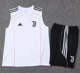 25-26 JUV White Tank top and shorts suit #D25109