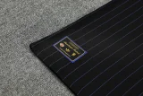 25-26 Man Utd Black Tank top and shorts suit #条纹