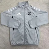25-26 Man Utd Gray Windbreaker (白边)