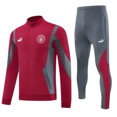 25-26 Man City Red Jacket Tracksuit