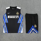 25-26 INT Black Tank top and shorts suit