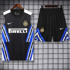 25-26 INT Black Tank top and shorts suit