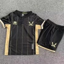 25-26 Sheffield United Black Goalkeeper Kids Soccer Jersey