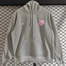 25-26 BAR Gray Hoody 灰色(加绒)粉标