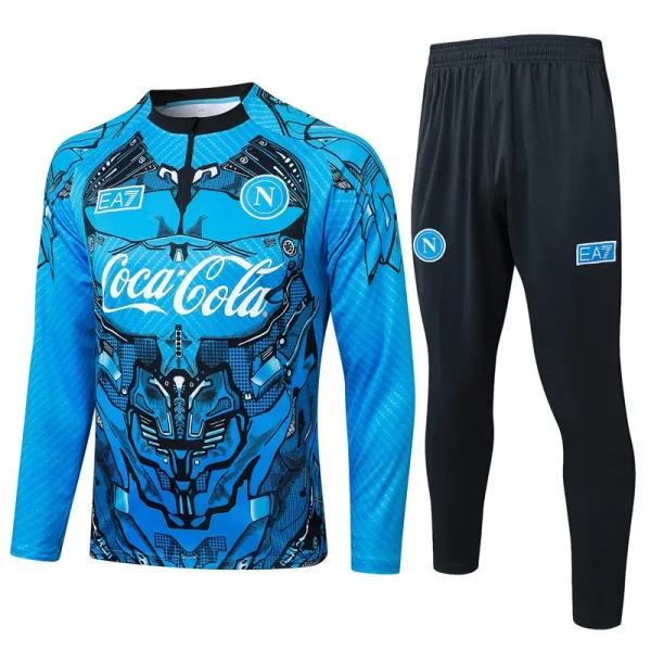 25-26 Napoli Blue Half Pull Tracksuit #B2588(半拉链)