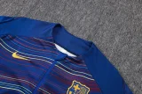 25-26 BAR Fancy blue Half Pull Tracksuit #B25106(半拉链)