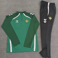 25-26 Real Betis Green Half Pull Tracksuit (Pants Have Pocket)(半拉链)