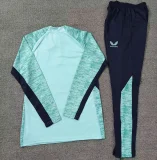 2025-26 Bilbao Green Half Pull Tracksuit (Pants Have Pocket)(半拉链)