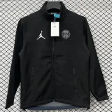 2025-26 PSG Jordan Black Outdoor Jackets #RK901软料