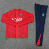 2025-26 PSG Red Half Pull Tracksuit (半拉链)