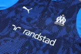 2025-26 Marseille Royal blue Half Pull Tracksuit (半拉链)