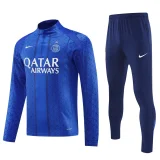 2025-26 PSG Fancy blue Half Pull Tracksuit (半拉链)