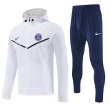 2025-26 PSG White Hoodie Jacket Tracksuit