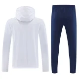 2025-26 PSG White Hoodie Jacket Tracksuit
