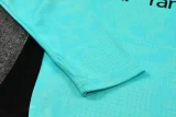2025-26 Marseille Lake blue Half Pull Tracksuit (半拉链)