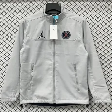 2025-26 PSG Jordan Gray Outdoor Jackets #RK901软料