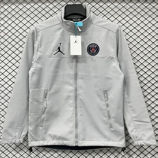 2025-26 PSG Jordan Gray Outdoor Jackets #RK901软料