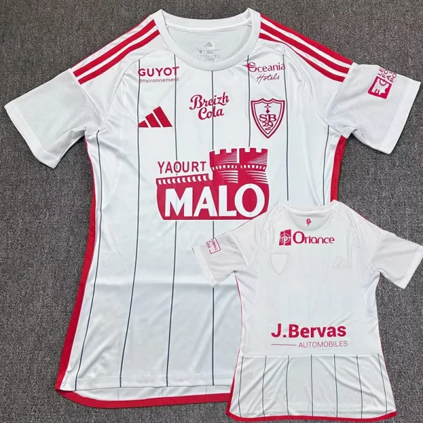 2025-26 Stade Brestois Away Fans Soccer Jersey