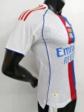2025-26 Lyon Home Player Version Soccer Jersey