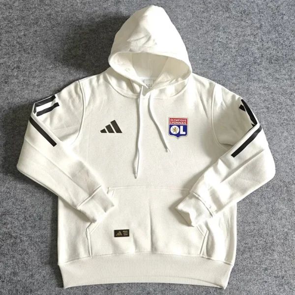 2025-26 Lyon White Hoody 白色(加绒)