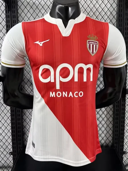 2025-26 Monaco Home Player Version Soccer Jersey