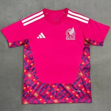 26-27 Mexico Pink Red Goalkeeper Soccer Jersey