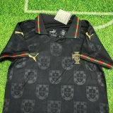 26-27 Portugal Black Kids Soccer Jersey (有领)