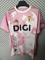25-26 Real Oviedo Pink Fans Soccer Jersey