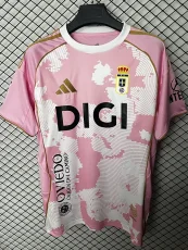 25-26 Real Oviedo Pink Fans Soccer Jersey