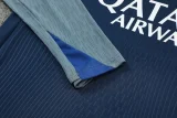 25-26 PSG Royal blue Half Pull Tracksuit