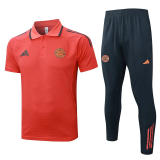 2025-26 Bayern Orange Polo Tracksuit