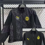 2025-26 Dortmund Grey & Black Double Sided Windbreaker (双面风衣)