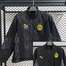 2025-26 Dortmund Grey & Black Double Sided Windbreaker (双面风衣)