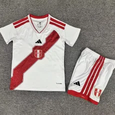 26-27 Peru Home Kids Soccer Jersey