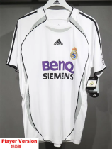 2006-2007 RMA Home Player Version 球员 Retro Soccer Jersey