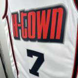 24-25 ROCKETS DURANT #7 White City Edition Top Quality Hot Pressing NBA Jersey
