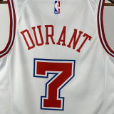 23-24 ROCKETS DURANT #7 White City Edition Top Quality Hot Pressing NBA Jersey