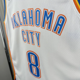 22-23 OKC Thunder WILLIAMS #8 White Top Quality Hot Pressing NBA Jersey