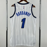 25-26 Magic HARDAWAY #1 White Top Quality Hot Pressing NBA Jersey(条纹)