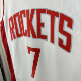 22-23 ROCKETS DURANT #7 White Top Quality Hot Pressing NBA Jersey