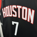 23-24 Rockets DURANT #7 Black Top Quality Hot Pressing NBA Jersey (Trapeze Edition)飞人版