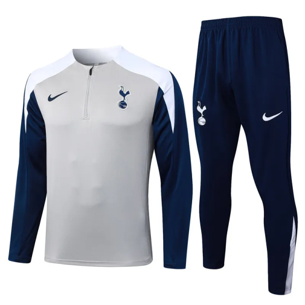 25-26 TOT Light gray Half Pull Tracksuit #B25117(半拉链)