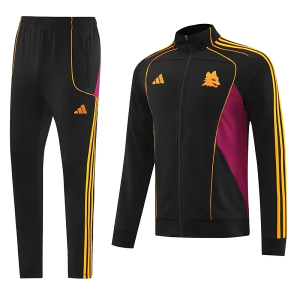 25-26 Roma Black Jacket Tracksuit #07