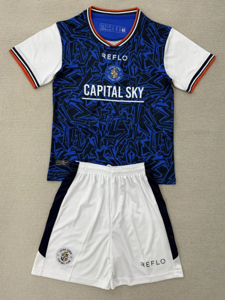 25-26 Luton Town Away Kids Soccer Jersey
