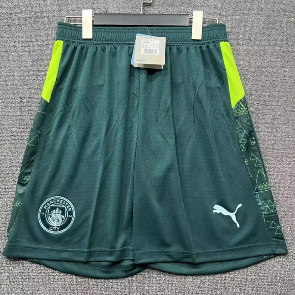 25-26 Man City Green Third Shorts Pants