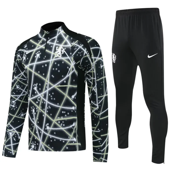 25-26 CHE Black Half Pull Tracksuit (半拉链)